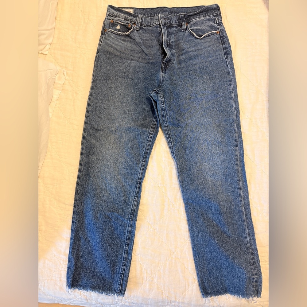 GAP Cheeky Straight High Rise Blue Jeans